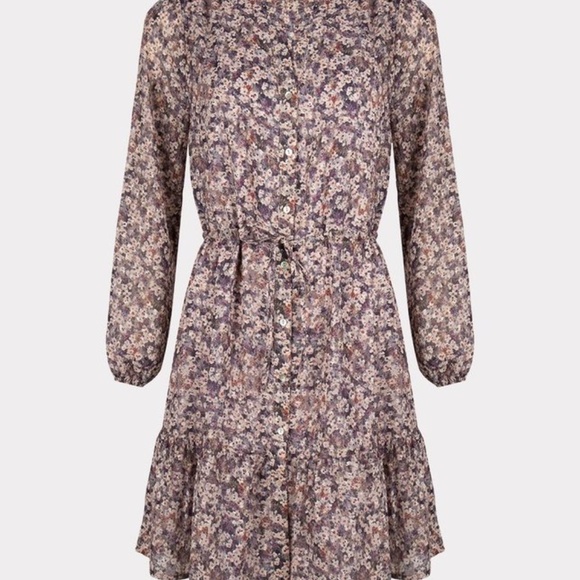 Esqualo Lilac Floral Dress - Picture 3 of 5